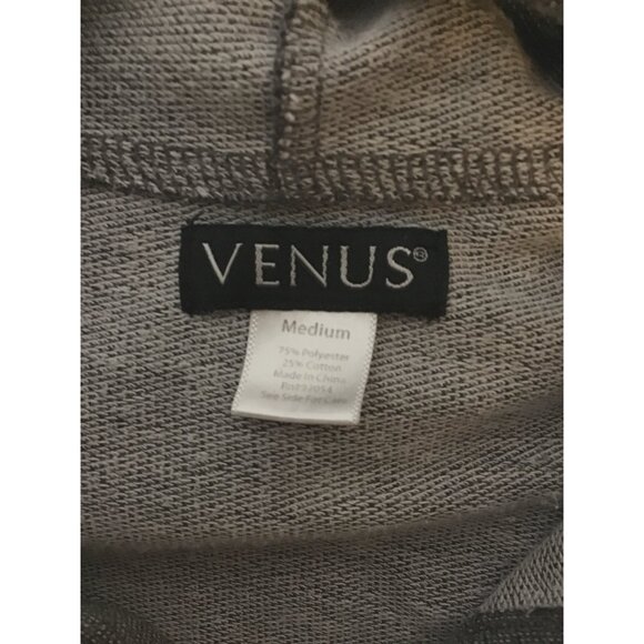 Venus Medium Gray Pullover Hoodie Sweatshirt With Pockets - Picture 3 of 6